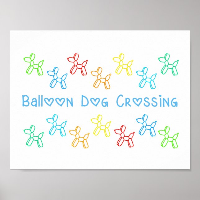 Balloon Dog Crossing Poster (Vorne)
