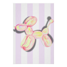 Balloon Dog Kinderzimmer Poster