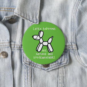 Balloon Dog Latex Balloons sind Natural Button