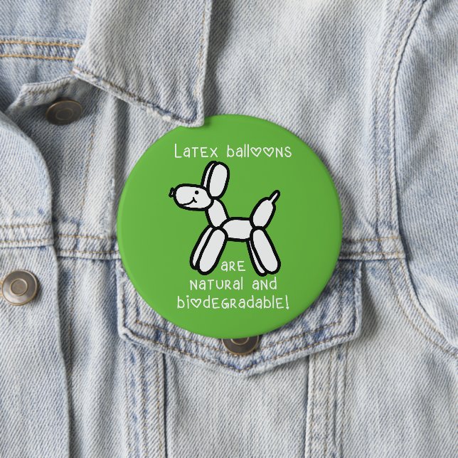 Balloon Dog Latex Balloons sind Natural Button (Beispiel)