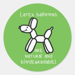 Balloon Dog Latex ist Natural Stickers
