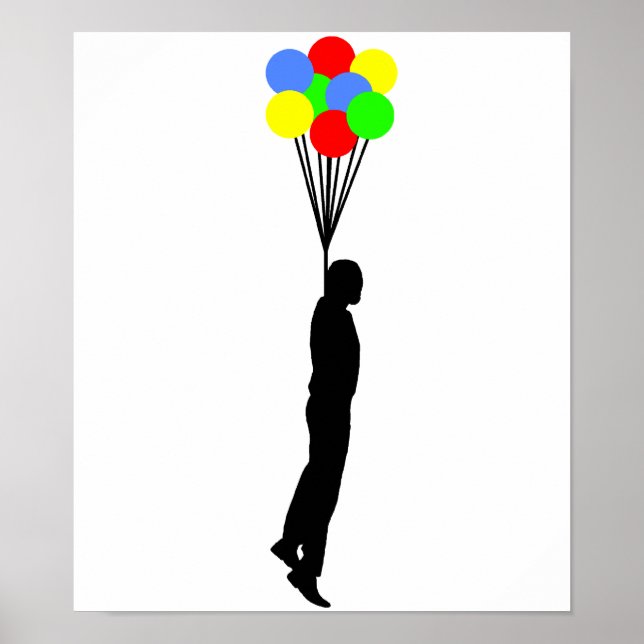 Balloon Hanging Funny Poster (Vorne)
