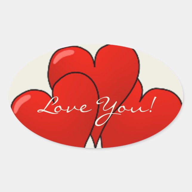 Balloon Hearts - Sticker (Vorderseite)