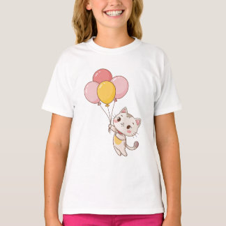 Balloon Kitty Joy T-Shirt