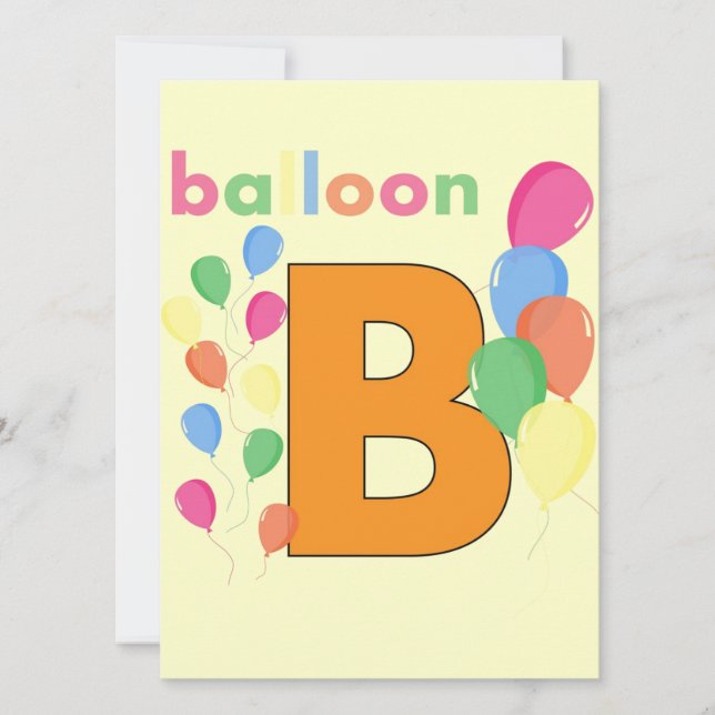 Balloon Letter B (Vorderseite)
