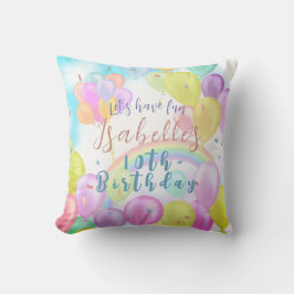 Balloon Pastel Birthday Kissen