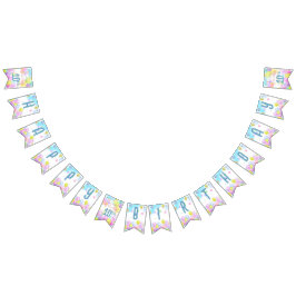 Balloon Pastel Birthday Wimpelkette