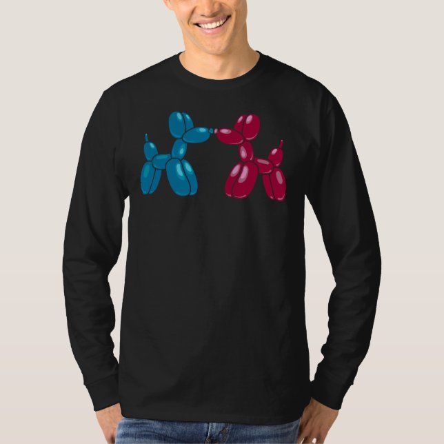 Balloon Poodle Sculpture T-Shirt (Vorderseite)