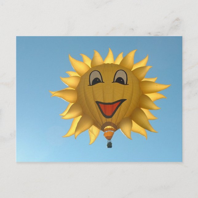 Balloon sonnig postkarte (Vorderseite)
