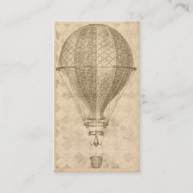 Balloon Steampunk Business ou Cartes de Contact (Devant)