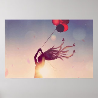 Balloon Sunshine Poster