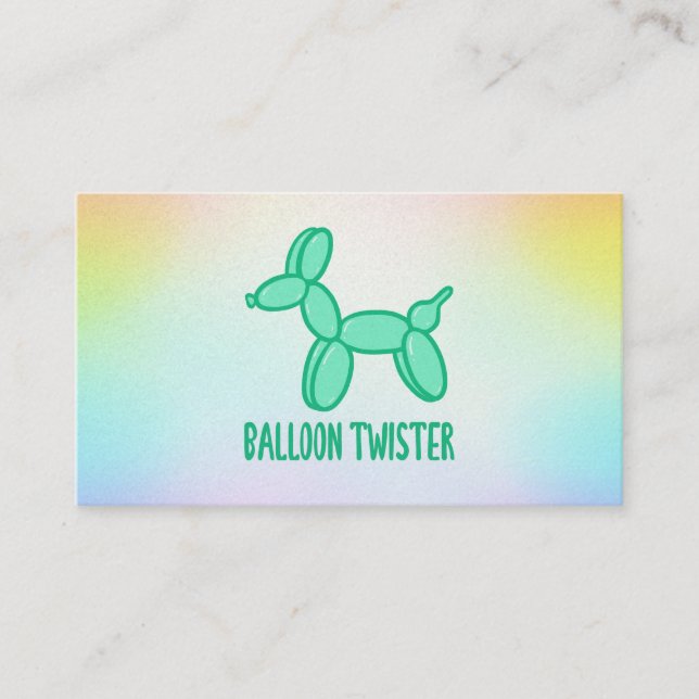 Balloon Twister Customizable Business Card Visitenkarte (Vorderseite)
