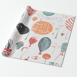 Balloon Watercolor Celebration Geschenkpapier