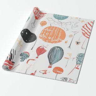 Balloon Watercolor Celebration Geschenkpapier