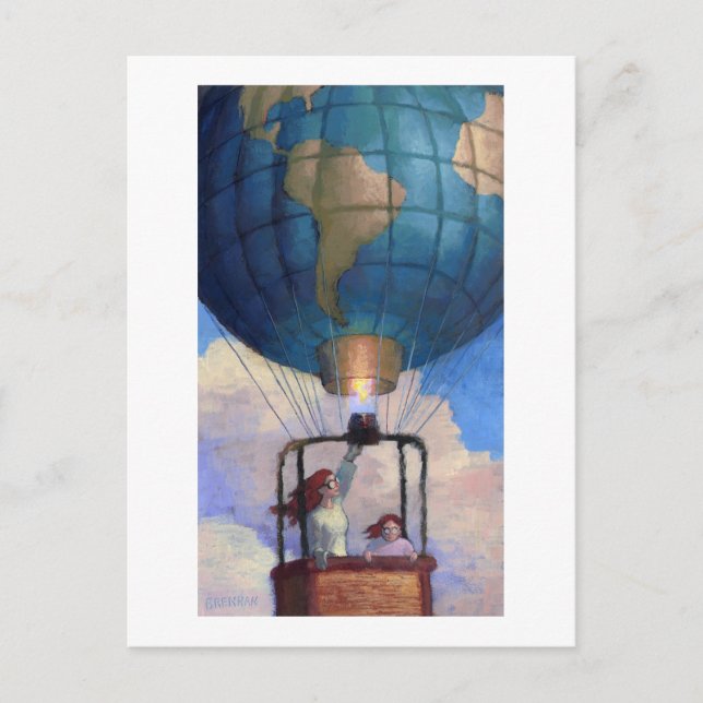 Balloon World Postcard Postkarte (Vorderseite)