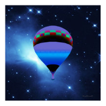 Ballooning mit Sternen