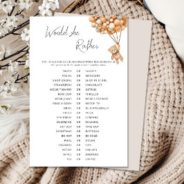 Balloons Babydusche würde sie eher abwarten