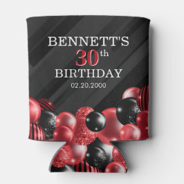 Balloons Black Red Dosenkühler
