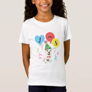 Balloons de fête d'anniversaire Westie T-shirt