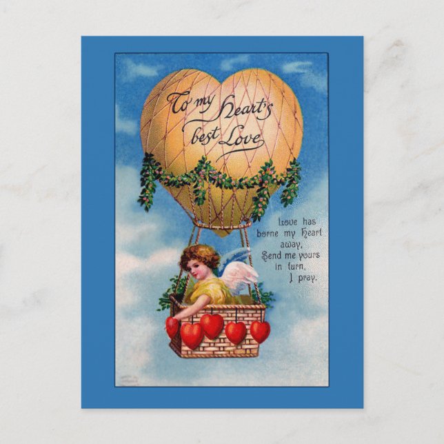 Balloons et Coeurs Carte de Saint-Valentin victori (Devant)