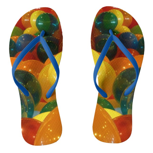 Balloons Farbiges Party Design Flip Flops (Fußbett)