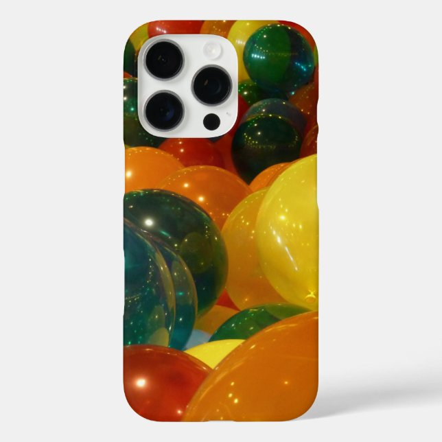 Balloons Farbiges Party Design iPhone 16 Pro Hülle (Rückseite)