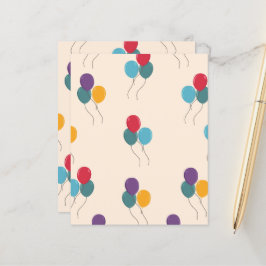 Balloons farbiges Scrapbook Paper