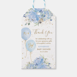 Balloons Floral Boy Baby Dusche Vielen Dank für Ih Geschenkanhänger
