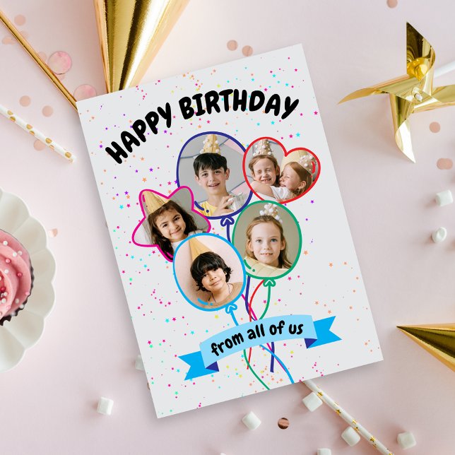 Balloons Foto Happy Birthday Card Karte (Von Creator hochgeladen)