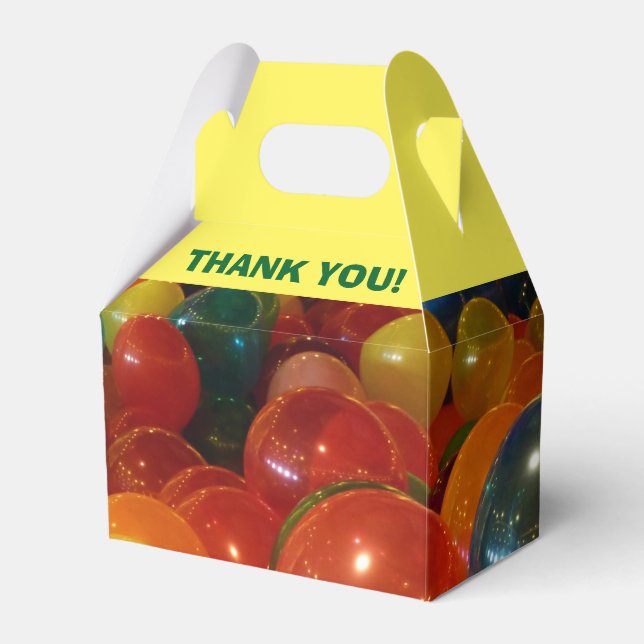 Balloons Gastgeschenk Vielen Dank Geschenkschachtel (Vorderseite)
