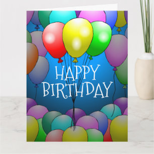 Balloons Geburtstagskarte Karte