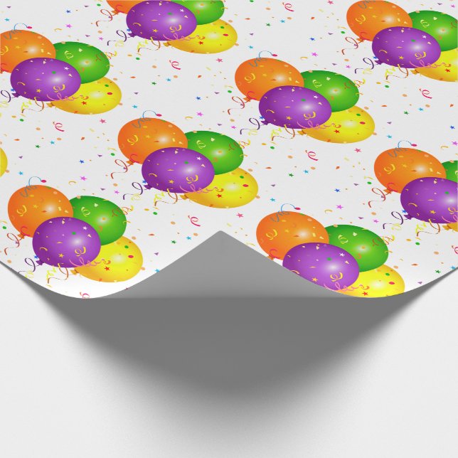 Balloons Geschenkpapier (Ecke)