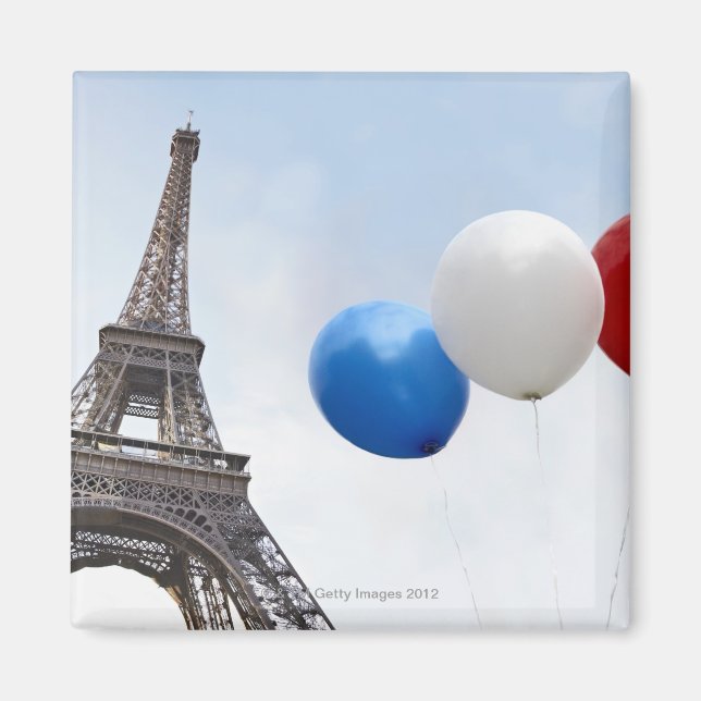 Balloons in den Farben der französischen Flagge in Magnet (Vorne)
