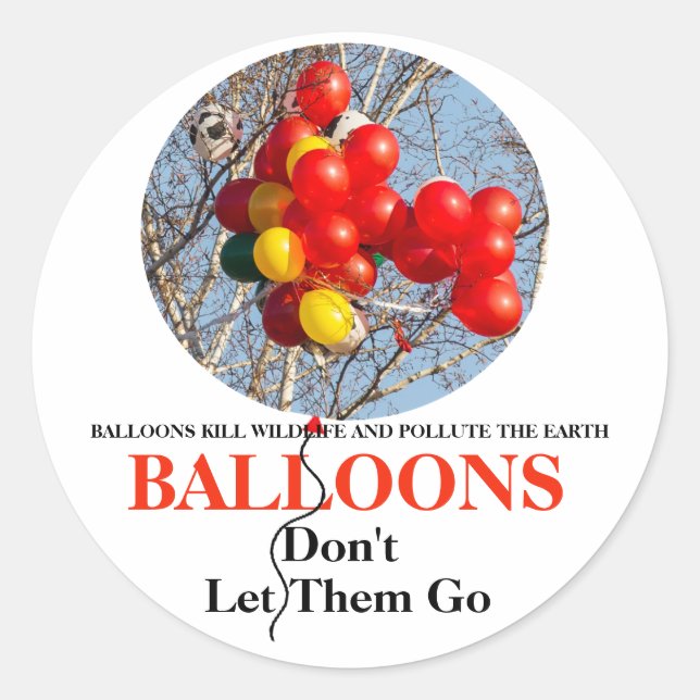 BALLOONS, Lass ihnen nicht hin Runder Aufkleber (Vorderseite)