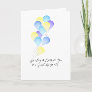 Balloons Liebe Geburtstag Dankeskarte