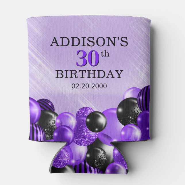 Balloons Lila Dosenkühler (Rückseite)