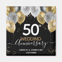 Balloons Magnet zum 50. Hochzeitstag