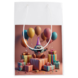 Balloons niedliche Kunstwerke Mittlere Geschenktüte