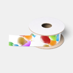 Balloons Personalisiert Geburtstagsgeschenk Ribbon Satinband