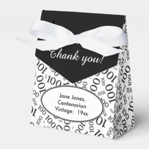 Ballotins 100e anniversaire Random Number Motif noir/blanc