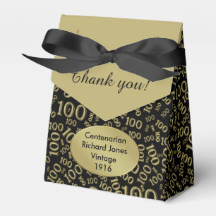 Ballotins 100e anniversaire Random Number Motif Noir/Or
