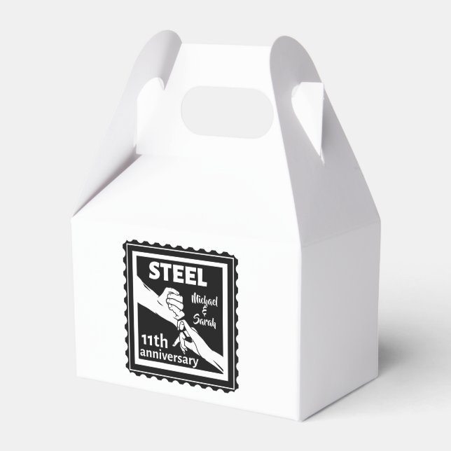 Ballotins 11e anniversaire du mariage tenant la main (Verso)