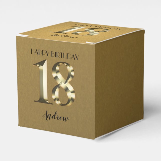 Ballotins 18e anniversaire d'or métallique (Verso)