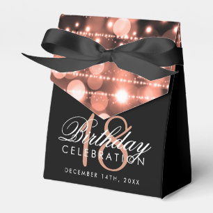 Ballotins 18ème faveur d'anniversaire d'or d'étincelles