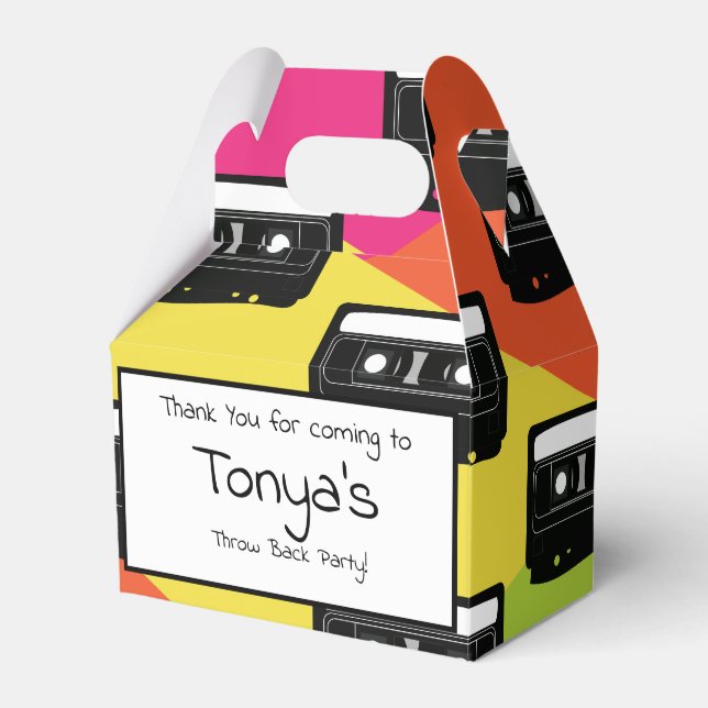 Ballotins 1980's 90's Cassette Tween Anniversaire Neon (Verso)