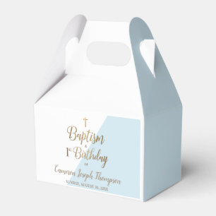 Ballotins 1er anniversaire baptême Bébé bleu garçon