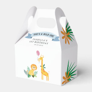 Ballotins 1er Anniversaire Forêt Animaux Lion Giraffe