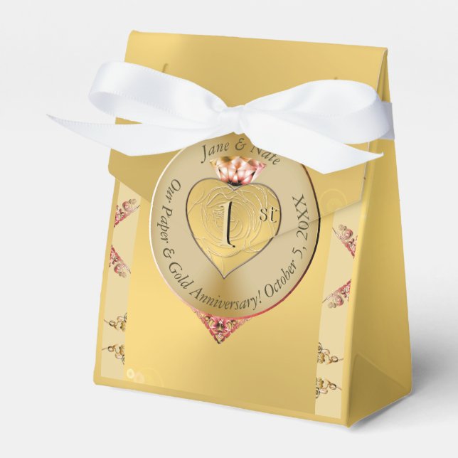Ballotins 1er ou 50e anniversaire de Mariage Golden (Verso)