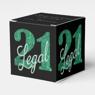 Ballotins 21 et juridique   Green Faux Parties scintillant 2