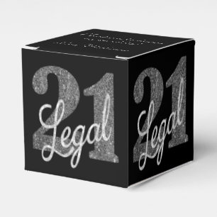 Ballotins 21 et juridique   Parties scintillant Argent Faux 